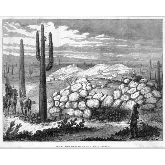 Usa Painted Rocks Poster Print By Mary Evans Picture Library (24 X 18)
