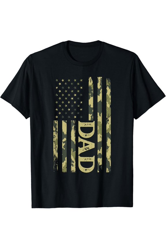 Usa Patriotic Dad Father'S Day American Flag 4Th Of July Dad T-Shirt Unisex S-5XL Hot Trending Shirt, Vintage Birthday Gift