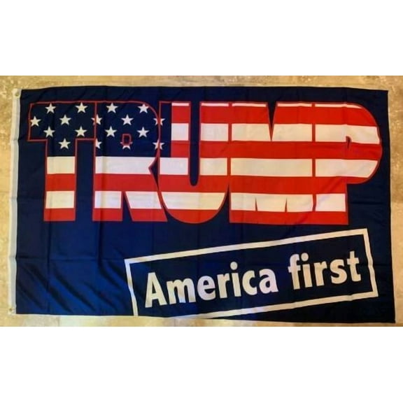 Usa President Trump 2024 America First 3X5 Us Rough Tex  Flag Rare Maga Flags