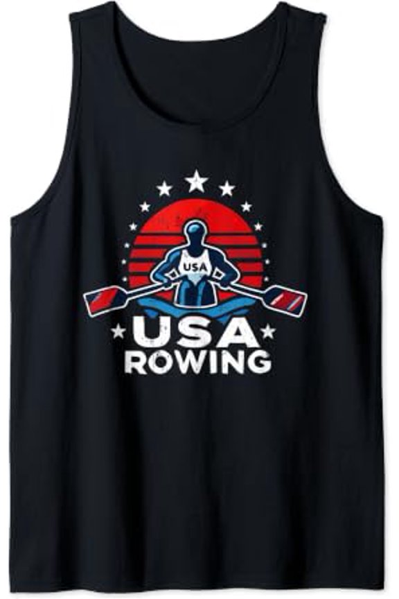 Usa Rowing Rower Team Sport Tank Top Size S-3XL