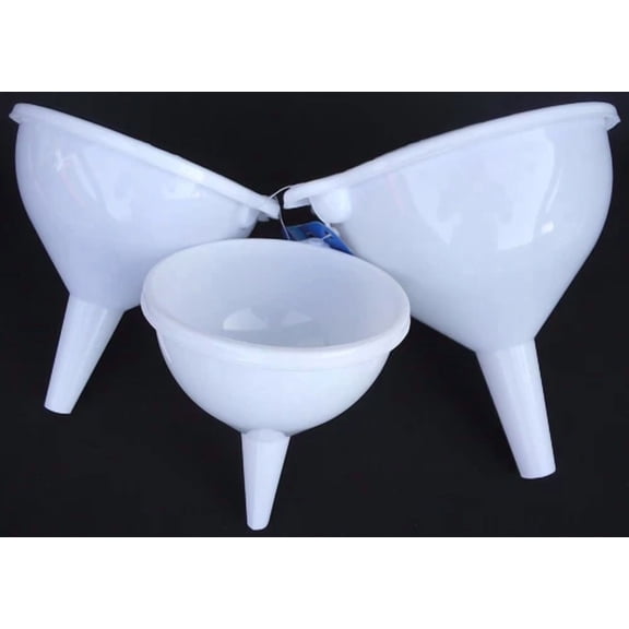 (Usa Seller) 3 Pc Kitchen Funnel Set Food Grade Stackable Funnels For Filling