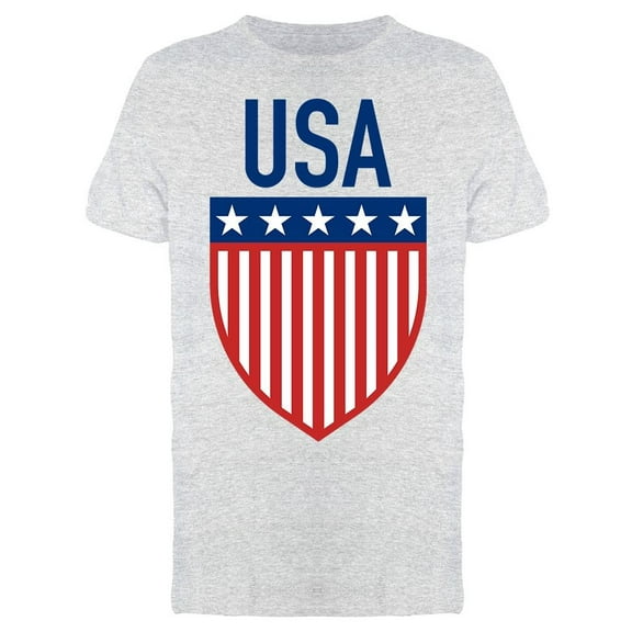 Usa. Shield T-Shirt Men -Image by Shutterstock, Male XX-Large