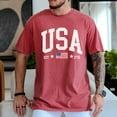 thumbnail image 1 of Usa Shirt, Men'S Fourth Of July Shirt, 4Th Of July Patriotic Red White And Blue Tshirt, America Est 1776 Distressed Tee Unisex S-5XL Hot Trending Shirt, Vintage Birthday Gift, 1 of 3