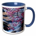 thumbnail image 1 of 3drose, Usa, Smoky Mountains National Park, Fall Foliage at a Mountain Stream., 11oz Two-tone Blue Mug, 1 of 6