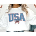 thumbnail image 1 of Usa Sweatshirt: Patriotic 4Th Of July Red White And Blue Sweater, Sweatshirt Size S-5Xl, 1 of 5