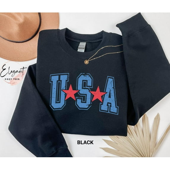 Usa Sweatshirt, Usa Tee Shirt, Patriotic Sweatshirt, Trendy American Sweatshirt, Retro America Shirt, Retro Usa Shirts, Cute Season S Sweatshirt All Size S-5XL
