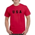 thumbnail image 1 of Usa Text. T-Shirt Men -Smartprints Designs, Male Large, 1 of 4
