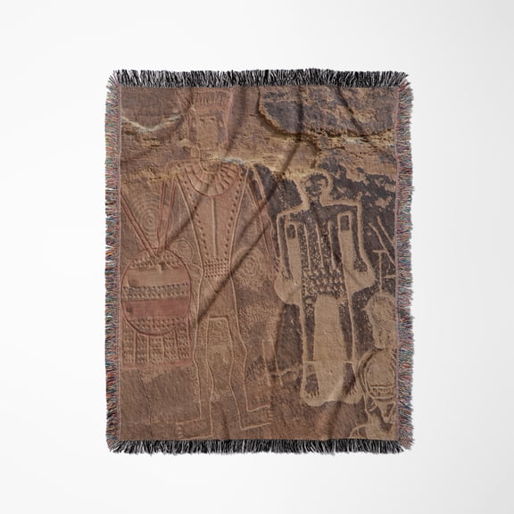 Usa Three Kings Petroglyph, Dinosaur National Monument, Woven Blanket