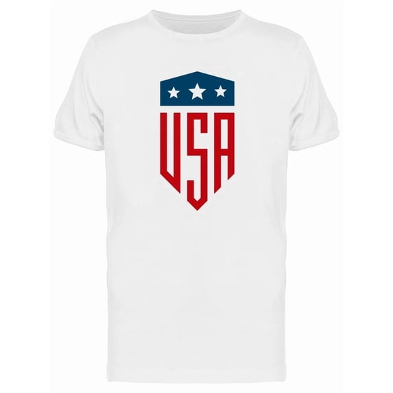 Usa Three Stars Shield Logo Tee Men's -Image by Shutterstock