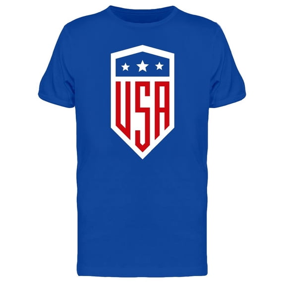 Usa Three Stars Shield Logo Tee Men's -Image by Shutterstock