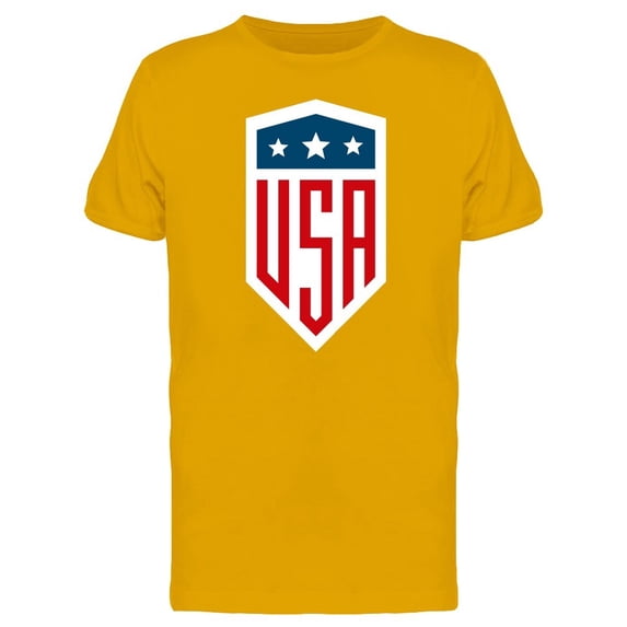 Usa Three Stars Shield Logo Tee Men's -Image by Shutterstock