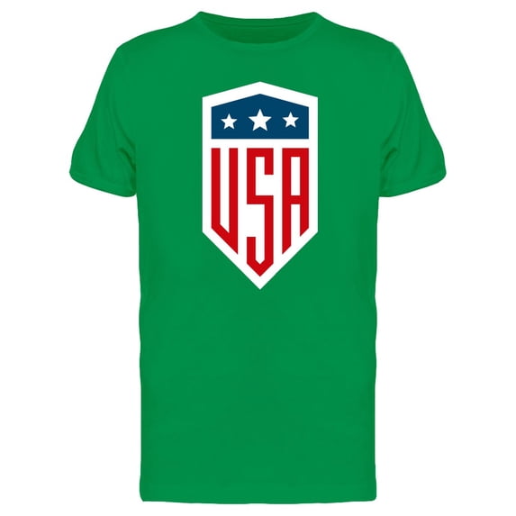 Usa Three Stars Shield Logo Tee Men's -Image by Shutterstock