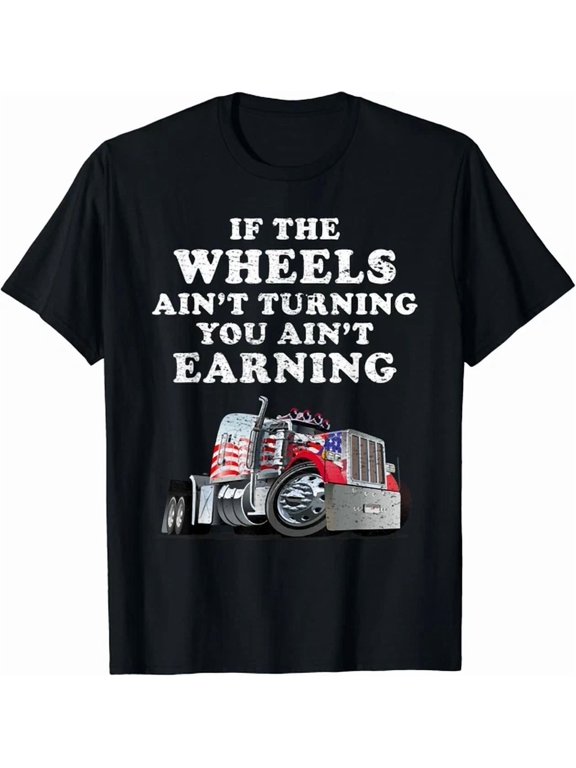 Usa Trucker Tee | Mens Truck Driver Gift Unisex T-Shirt, Vintage Birthday Gift