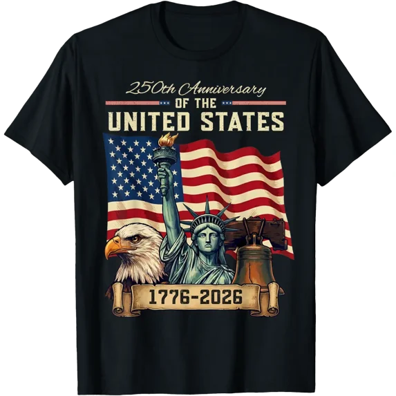 Usa Two Hundred Fifty Anniversary Flag T-Shirt