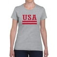 thumbnail image 1 of Usa  Underlined Women T-Shirt, Female x-Large, 1 of 4