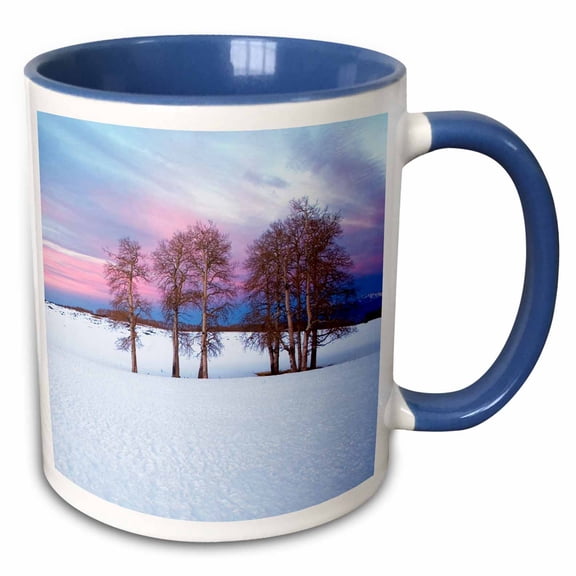 3drose, Usa, Utah, Dixie Nf, Boulder Mountain, Aspen, 11oz Two-tone Blue Mug