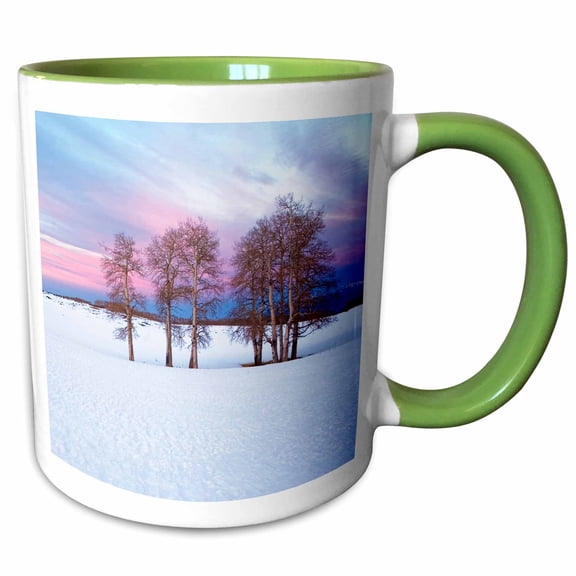 3drose, Usa, Utah, Dixie Nf, Boulder Mountain, Aspen, 11oz Two-tone Green Mug
