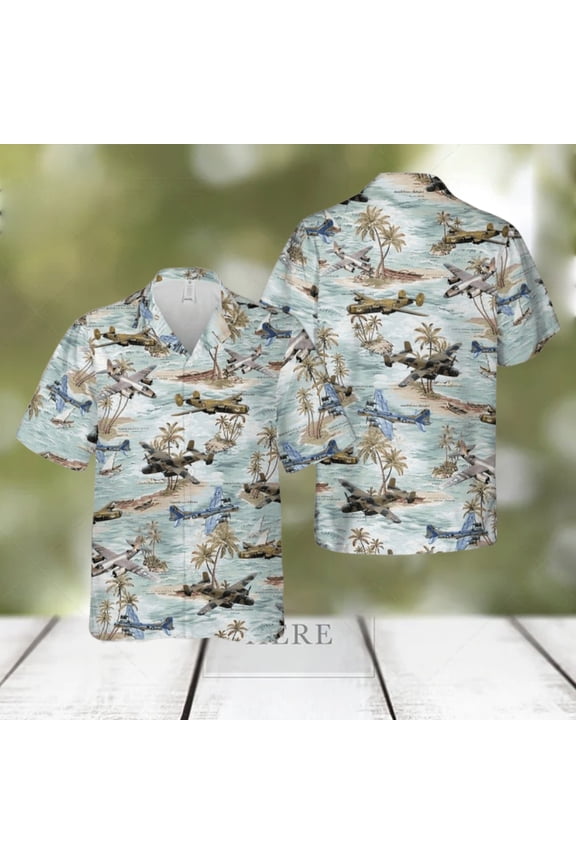 Usa WWII Bombers Aircraft Hawaiian Shirt