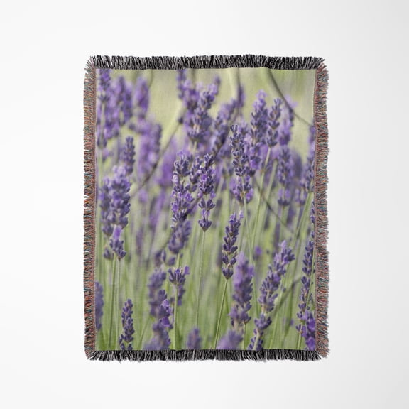 Usa, Wa, Sequim, Lavender Flower - Us48 Rti0243 - Rob Tilley, Woven Blanket