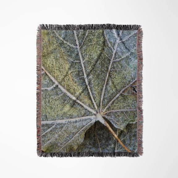 Usa, Washington, John A Finch Arboretum, Sycamore Leaves, Woven Blanket