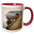 thumbnail image 1 of 3drose, Usa, Washington, San Juans, Stuart Island, Prevost Harbor - Us48 Mfr0028 - Mfr, 11oz Two-tone Red Mug, 1 of 6