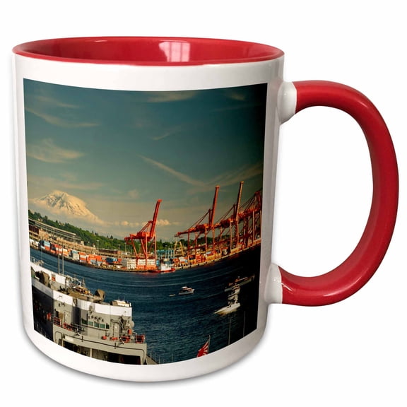 3drose, Usa, Washington, Seattle, Sail-in Parade, Boats - Us48 Rdu0587 - Richard Duval, 11oz Two-tone Red Mug