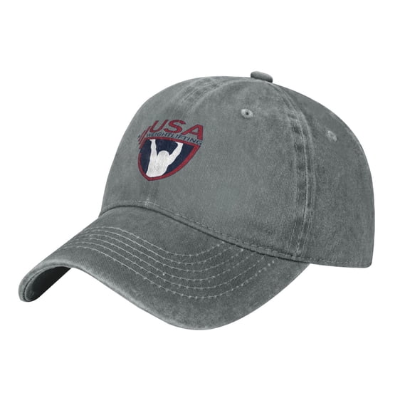 Usa Weightlifting Hat Adjustable Baseball Cap Cotton Cowboy Hat, Fashionable For Man Woman