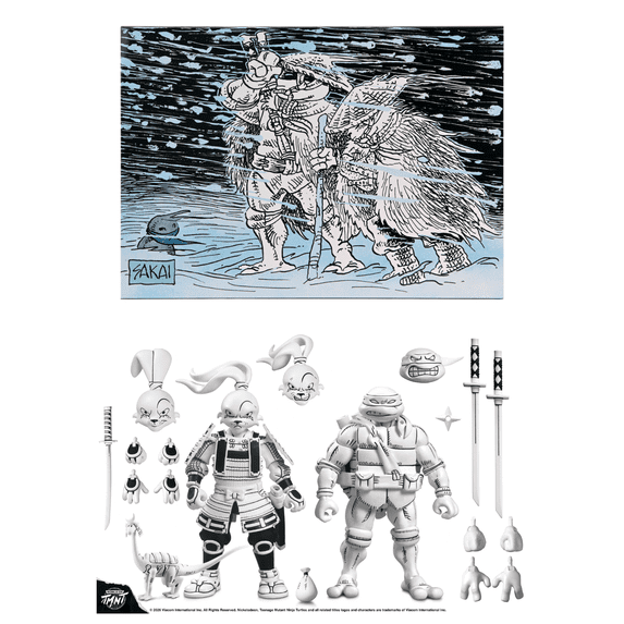 Usagi Yojimbo x TMNT Leonardo 7" Scale Action Figures Collector Set – Winter Edition