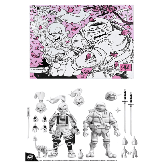 Usagi Yojimbo x Teenage Mutant Ninja Turtle Leonardo 7" Scale Action Figures Collector Set – Spring Edition