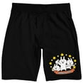 thumbnail image 1 of Usagyuuun Men's Black Lounge Shorts-XXL, 1 of 4