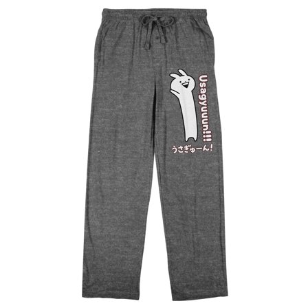 Usagyuuun Men's Black Sleep Pants-Medium