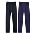 thumbnail image 1 of Usaibhir 2 Pack Girls Cotton Fleece Lined Leggings Kids Thick Thermal Tights Winter Full Length Pants Warm Clothes 2-13T, 1 of 8