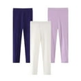 thumbnail image 1 of Usaibhir 3 Pack Kids Baby Girls Leggings Footless Cotton Skinny Thin Leggings Toddler Girls Solid Stretch Trousers 1-7Y, 1 of 7