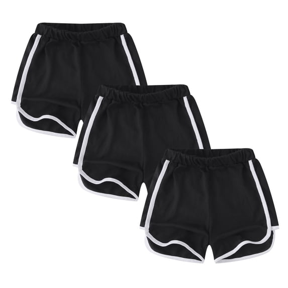 Usaibhir 3 Pack Toddler Girl Shorts Baby Girls Athletic Short Soft Summer Clothes Size 2-11T