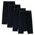 thumbnail image 1 of Usaibhir 4 Pack Toddlers Girls Capri Leggings Pants Basic Sports Dance Kids Cropped Summer Leggings 3-14Y, 1 of 3