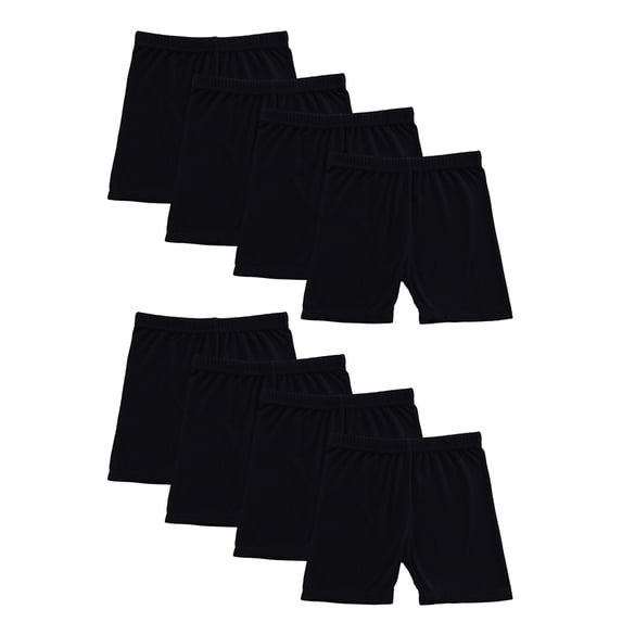 Usaibhir 8 Pack Girls Shorts Bike Shorts Toddler Cotton Biker Cartwheel Multi-Color Dance Under Dress Girls Clothes 2-10T