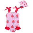 thumbnail image 1 of Usaibhir Baby Girls Swimsuit Toddler Ruffled Bikini One-Piece Swimwear Baby Girl Bathing Suits Kids Swimming Bathing Beachwear 12M-4Y, 1 of 10