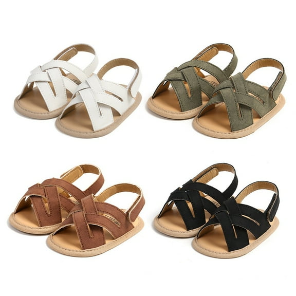 Usaibhir Baby Infant Girls Boys Sandals Non Slip Rubber Sole Summer Beach Outdoor First Walker Crib Shoes 0-18M