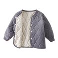thumbnail image 1 of Usaibhir Baby Quilted Jacket, Lightweight Warm Padded Cardigan Coat for Toddler Kids 2-8Y, 1 of 4