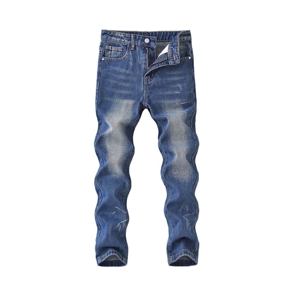 Usaibhir Boy's Skinny Fit Distressed Stretch Washed Fashion Kids Denim Jeans Pants with 5 Pockets Size 5-13 Years
