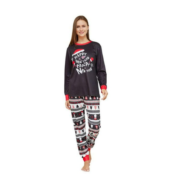 Usaibhir Family Christmas Pjs Matching Sets Christmas Pajamas for Family Christmas Pattten Pjs Holiday Xmas Jammies Set