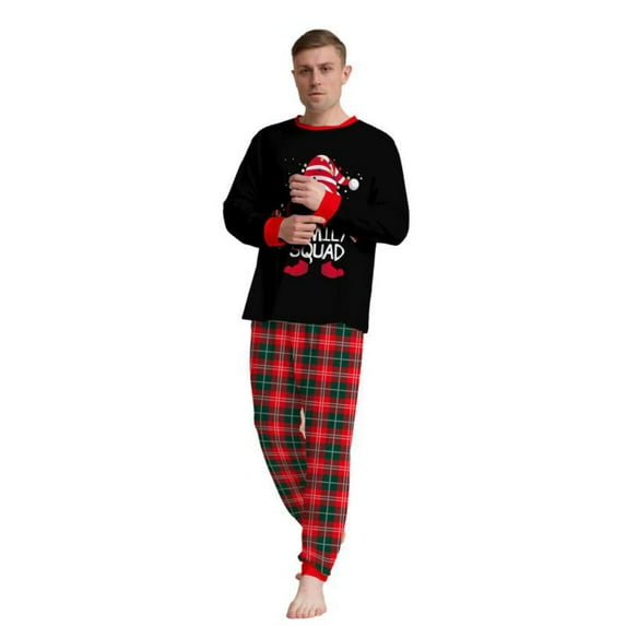Usaibhir Family Christmas Pjs Matching Sets Christmas Pajamas for Family Christmas Pattten Pjs Holiday Xmas Jammies Set