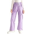 thumbnail image 1 of Usaibhir Girls Cargo Pants Casual Drawstring Jogger Sportswear Parachute Pants 7-14T, 1 of 8