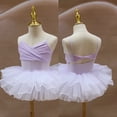 thumbnail image 1 of Usaibhir Girls Leotard Sparkly Ballet Tutu Dress Ballerina Dress Up Dance Outfit Gymnastics Costume Dancewear Stage Performance 6-13T, 1 of 3