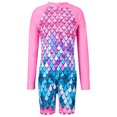 thumbnail image 1 of Usaibhir Girls One Piece Swimsuits Rash Guard for Girl Long Sleeve Bathing Suits with Front Zipper Sun Protection Swimwear 4-10 Years, 1 of 8