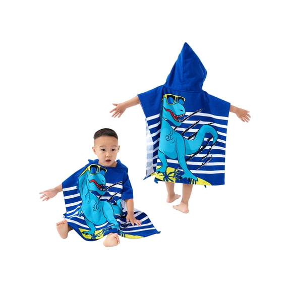 Usaibhir Hooded Kids Beach Towels - Toddler Bath Towel Girls Boys Swim Cover-ups for Ages 3 to 7 Kids Pool Towels Quick Dry Lightweight Soft Microfiber Poncho 23.6x47.2 inch