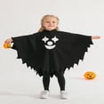 thumbnail image 1 of Usaibhir Kids Glow-in-the-Dark Ghost Costume Boys Girls Boo Hooded Cloak with Scary Face, Halloween Cape for Trick-or-Treating, 1 of 11