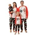 thumbnail image 1 of Usaibhir Matching Family Pajamas Sets Christmas PJ's with Christmas Printed Long Sleeve Tee and Bottom Loungewear Sleepwear, 1 of 9