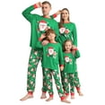 thumbnail image 1 of Usaibhir Matching Family Pajamas Sets Christmas PJ's with Christmas Printed Long Sleeve Tee and Bottom Loungewear Sleepwear, 1 of 8