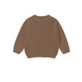 thumbnail image 1 of Usaibhir Toddler Baby Girl Boy Knit Sweater Round Neck Long Sleeve Pullover Sweatshirt Fall Winter Clothes 9M-4T, 1 of 8